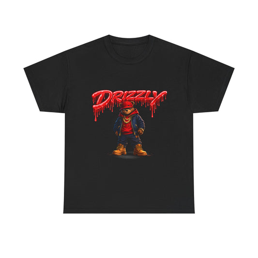 Drizzy Streetwear Tee — Graphic Bear Character T-Shirt