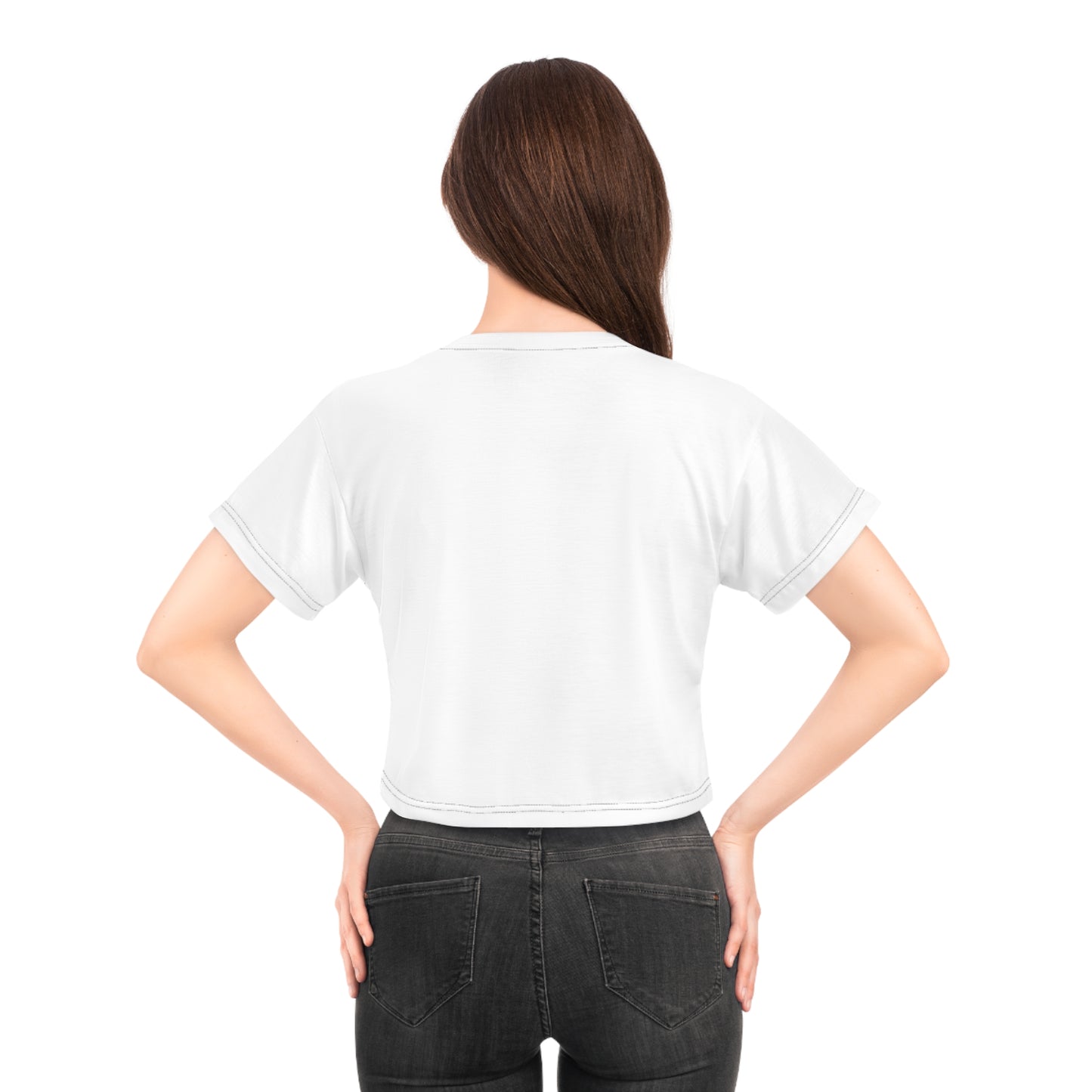 Crop Tee — 'EXE' Streetwear Girl Graphic Crop Tee