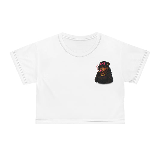 Crop Tee — 'EXE' Streetwear Girl Graphic Crop Tee