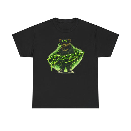 Drippin' Bear Graphic Tee — Neon Green Streetwear T-Shirt