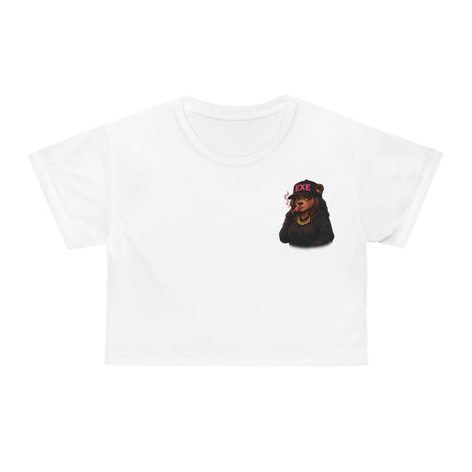 Crop Tee — 'EXE' Streetwear Girl Graphic Crop Tee