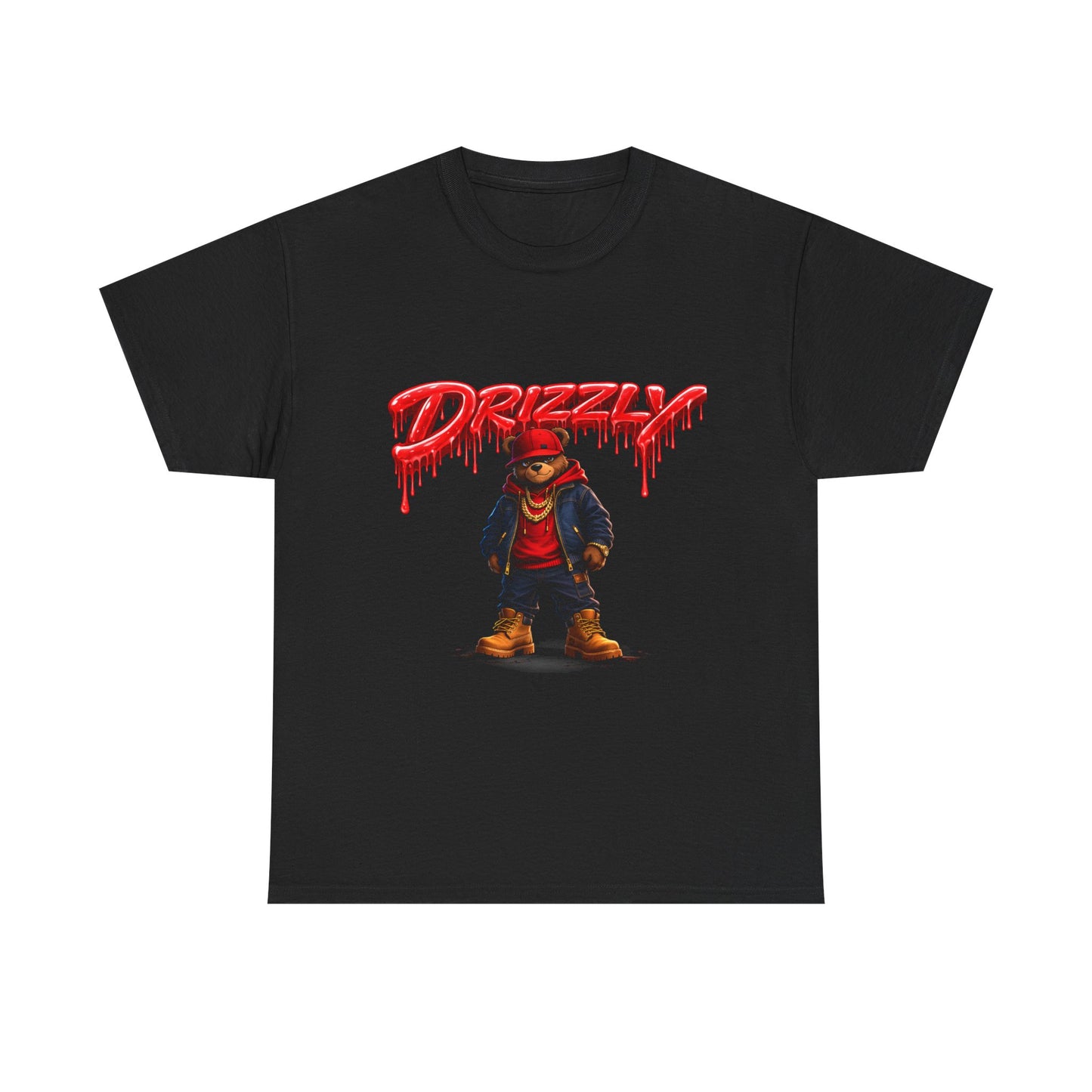 Drizzy Streetwear Tee — Graphic Bear Character T-Shirt