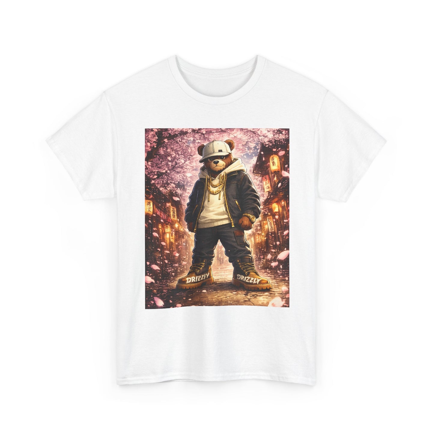 Panda Streetwear T‑Shirt — Urban Nightscape Graphic Tee
