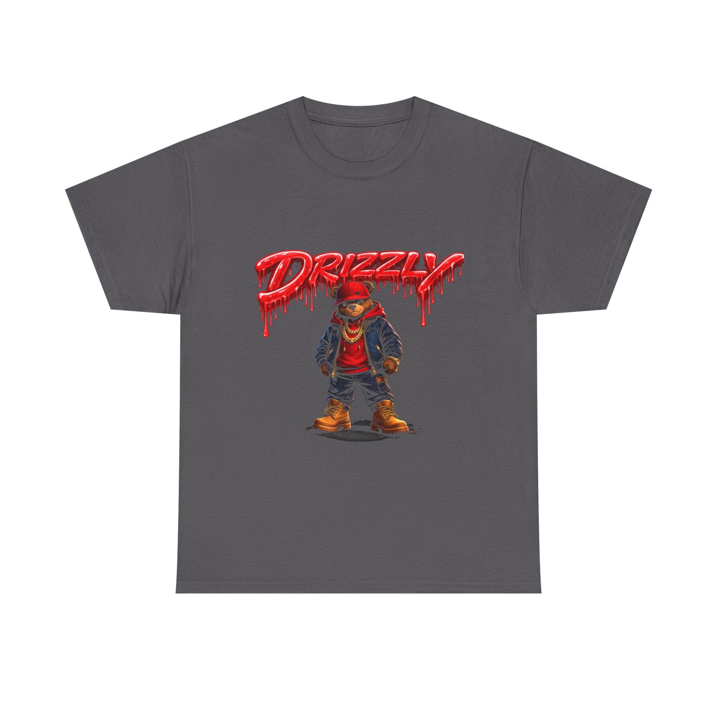 Drizzy Streetwear Tee — Graphic Bear Character T-Shirt
