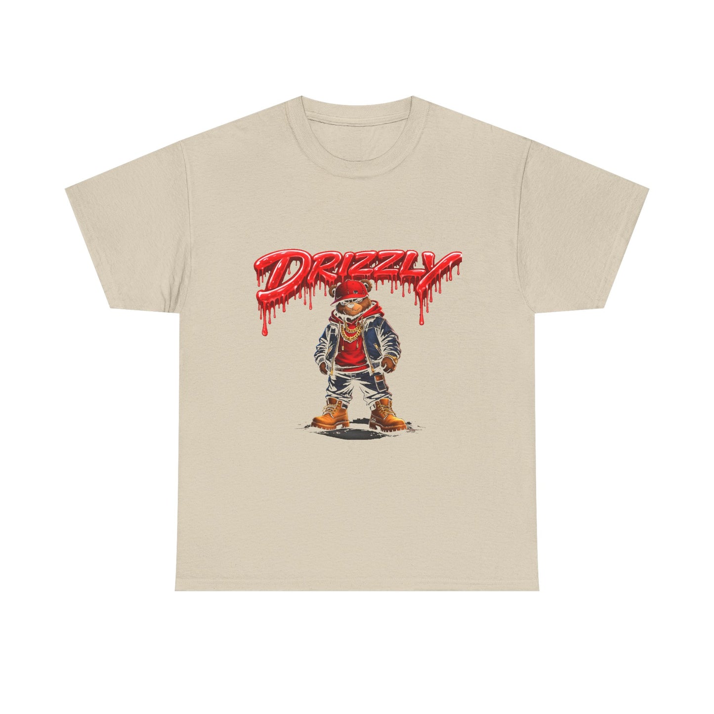 Drizzy Streetwear Tee — Graphic Bear Character T-Shirt
