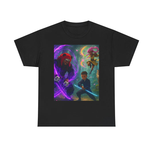 Graphic Tee — Cosmic Anime Adventure Print