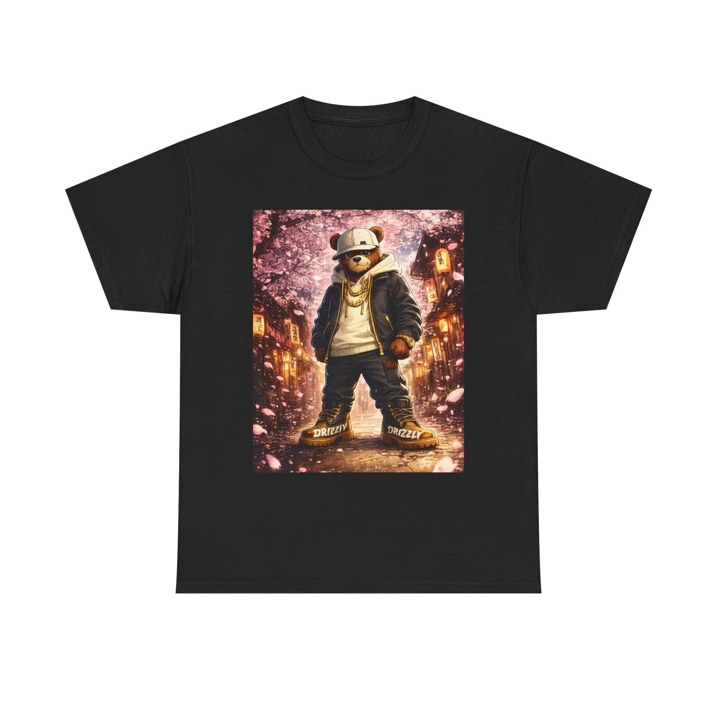 Panda Streetwear T‑Shirt — Urban Nightscape Graphic Tee