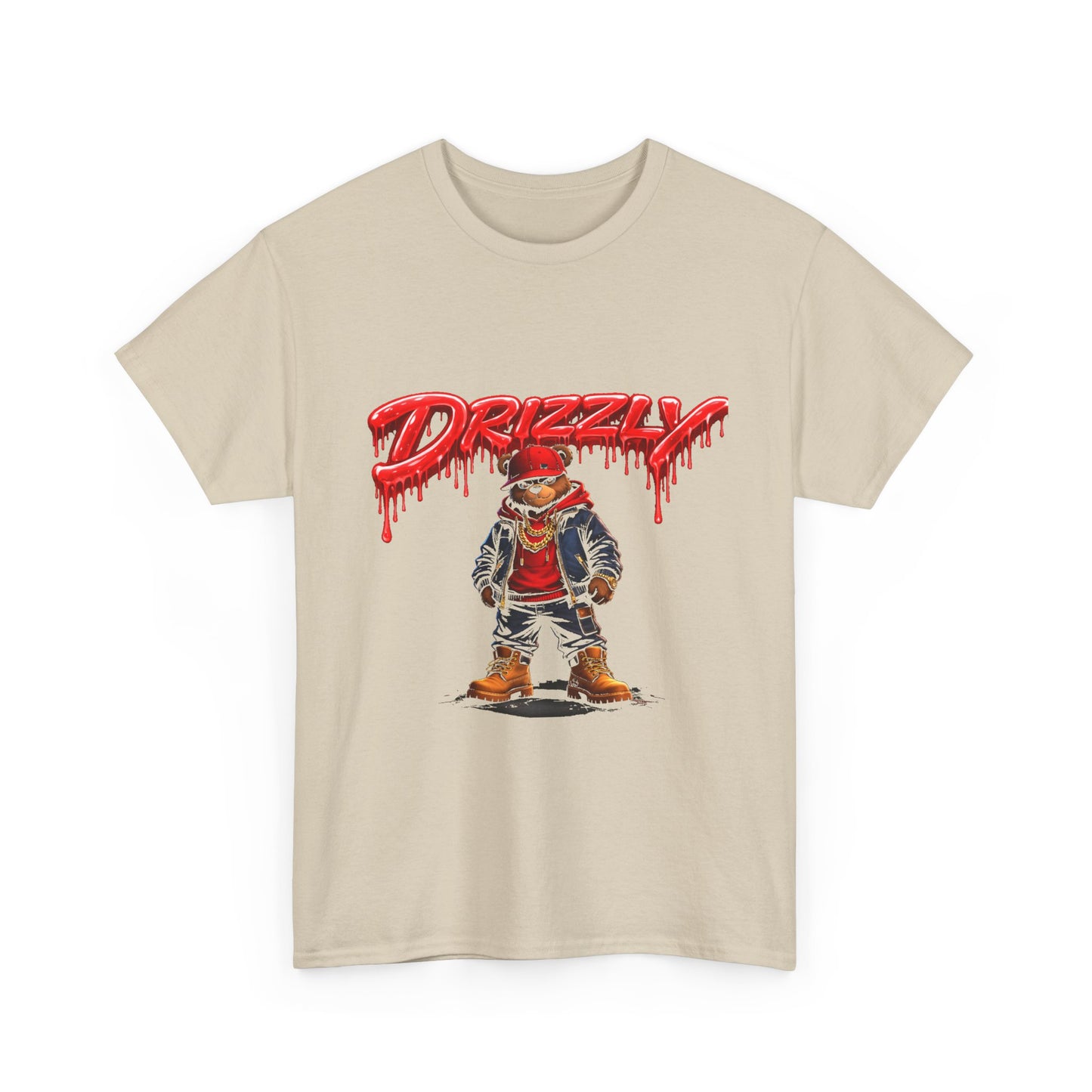 Drizzy Streetwear Tee — Graphic Bear Character T-Shirt