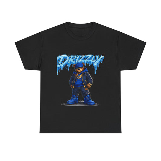 Drizzly Bear Graphic Tee — Urban Streetwear Oversized Bear Design