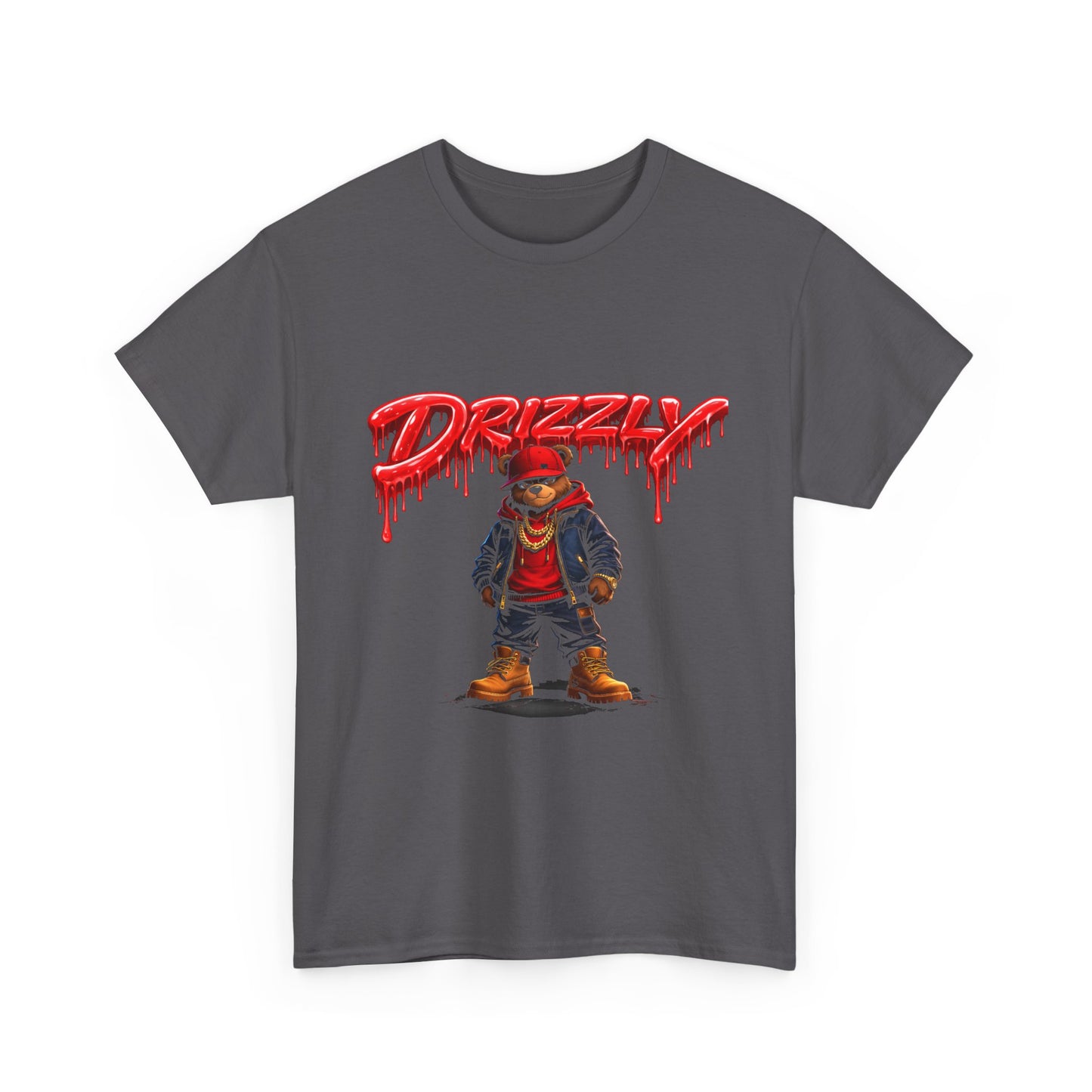 Drizzy Streetwear Tee — Graphic Bear Character T-Shirt