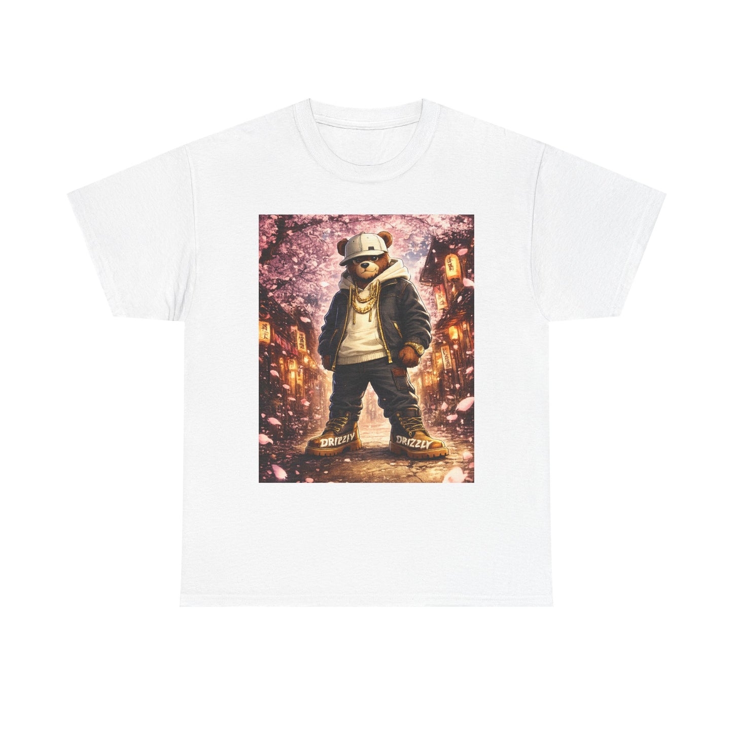 Panda Streetwear T‑Shirt — Urban Nightscape Graphic Tee