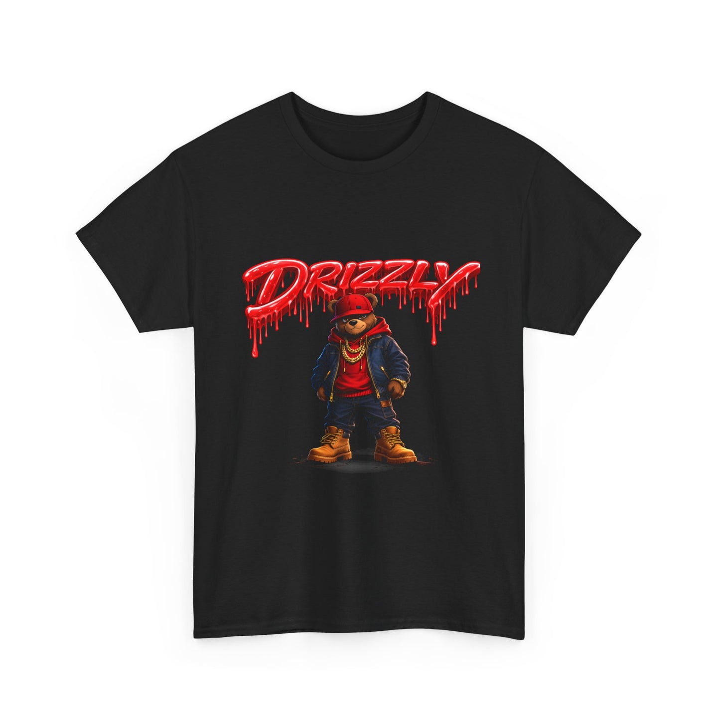 Drizzy Streetwear Tee — Graphic Bear Character T-Shirt