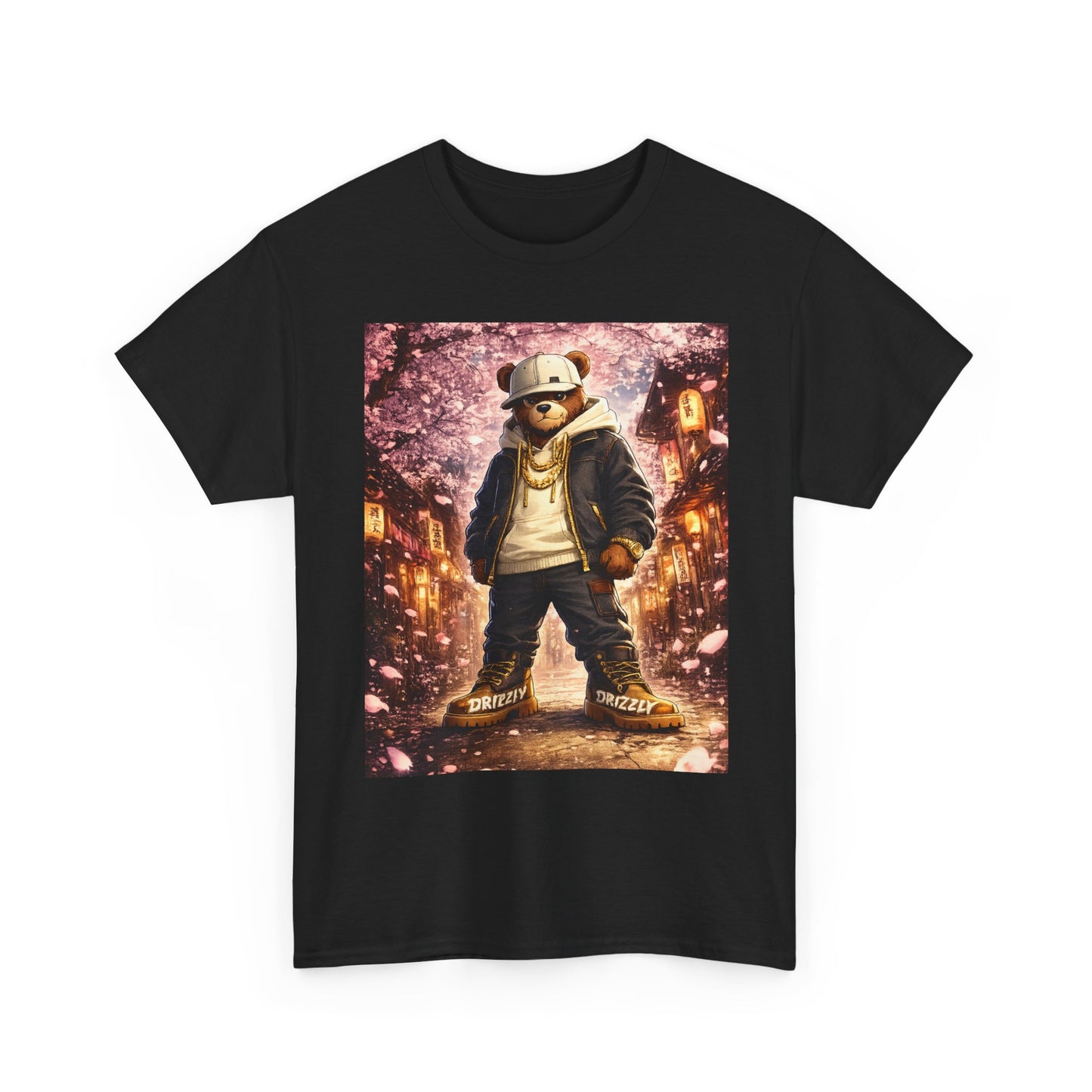 Panda Streetwear T‑Shirt — Urban Nightscape Graphic Tee