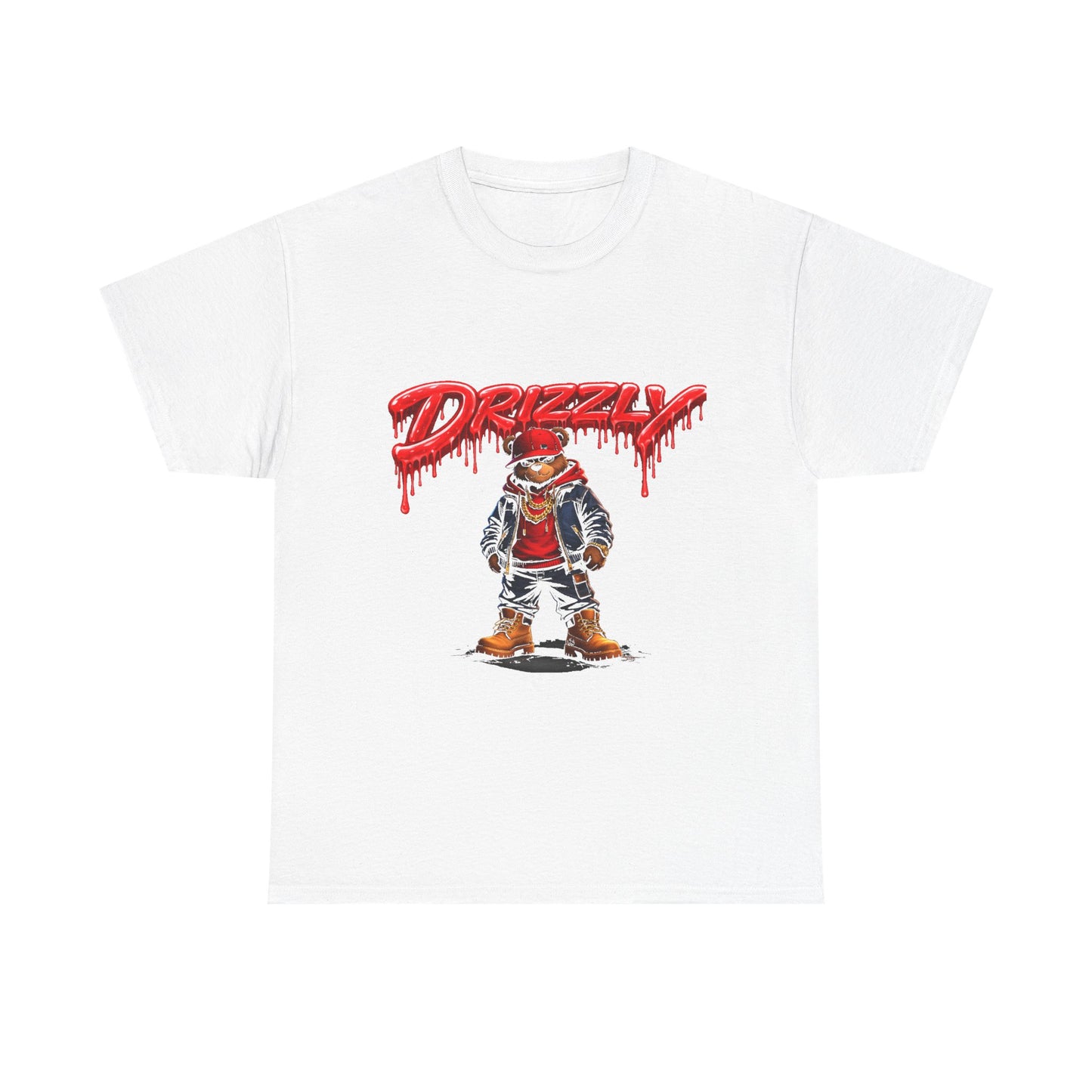Drizzy Streetwear Tee — Graphic Bear Character T-Shirt