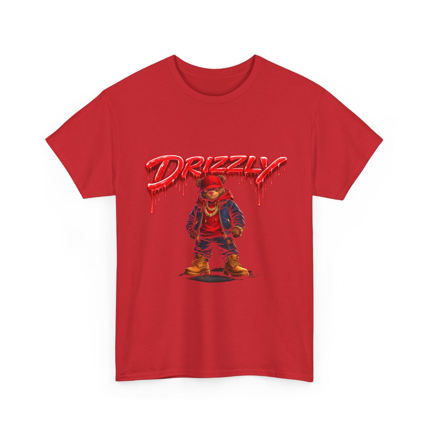 Drizzy Streetwear Tee — Graphic Bear Character T-Shirt