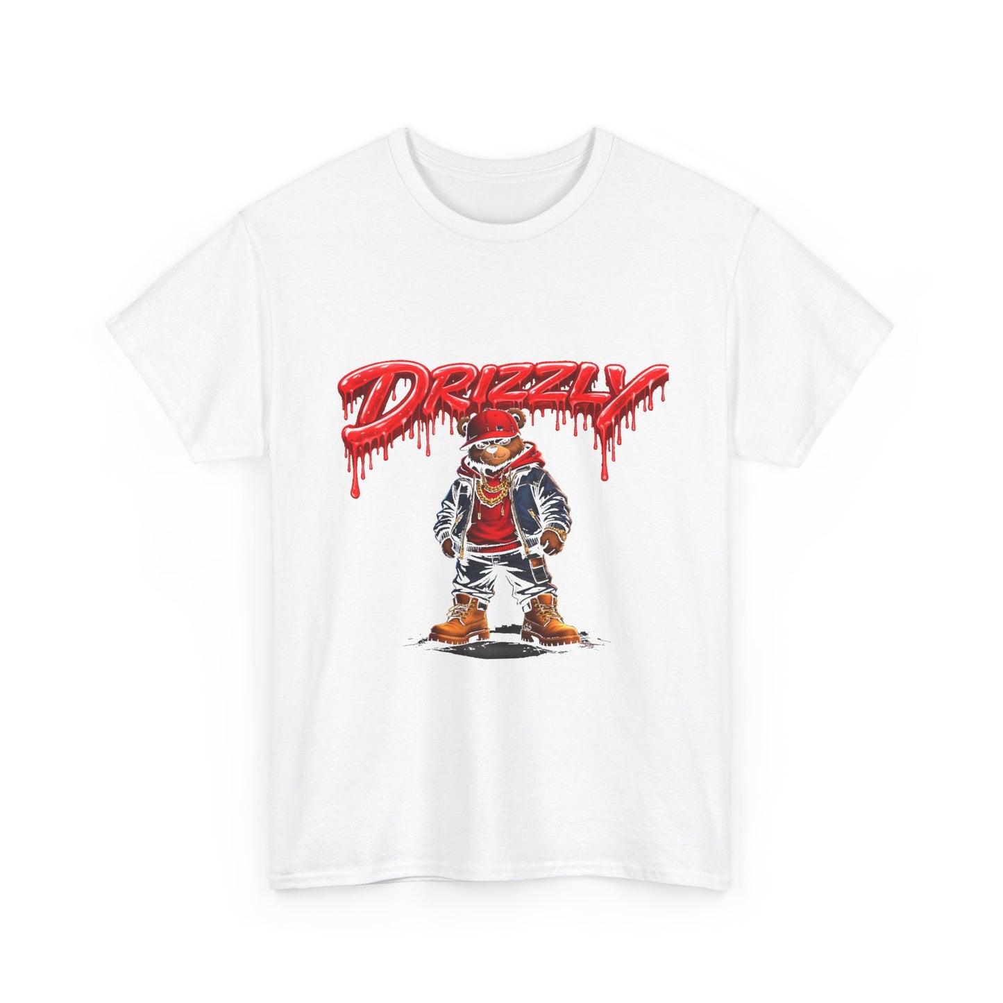 Drizzy Streetwear Tee — Graphic Bear Character T-Shirt