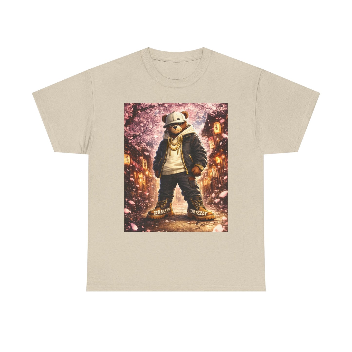 Panda Streetwear T‑Shirt — Urban Nightscape Graphic Tee